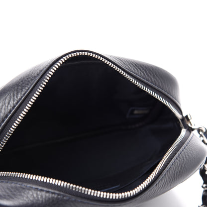 Chanel Calfskin Diagonal Chevron Quilted Tassel Camera Case Black 5 of 11