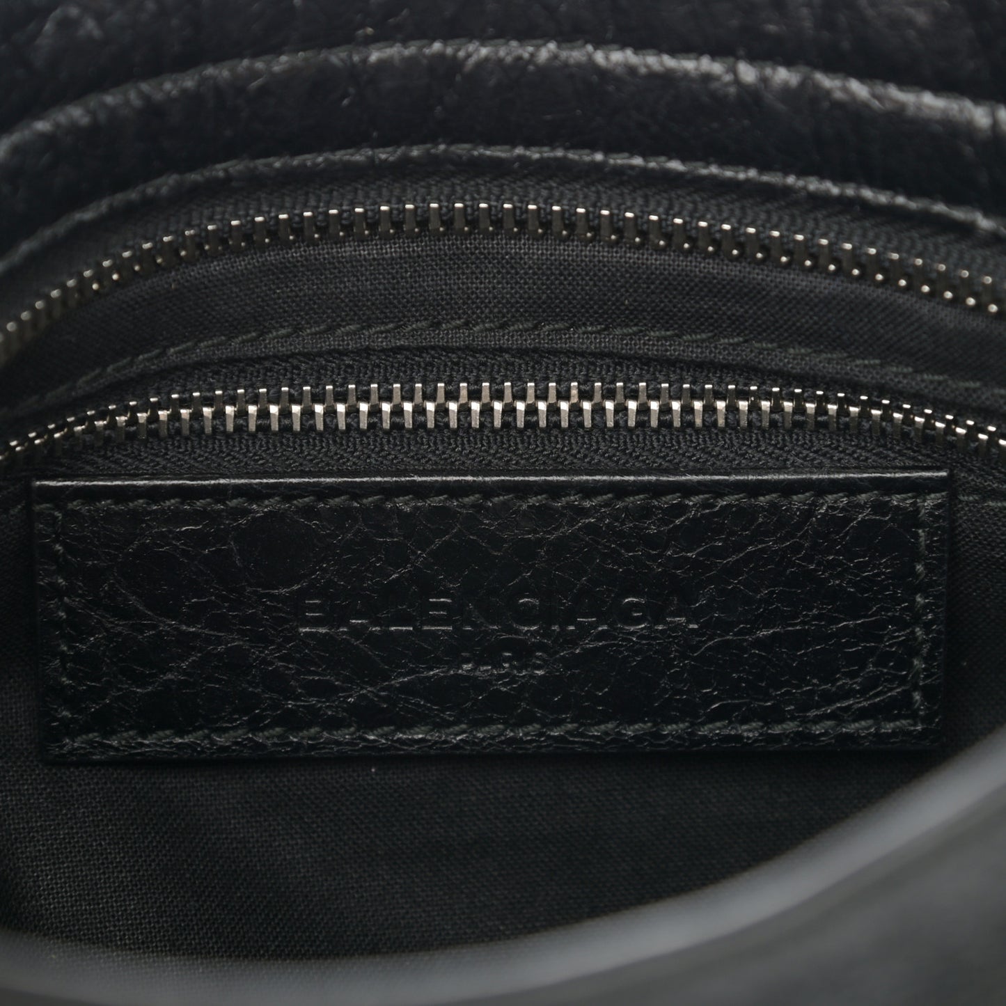 Agneau Classic Silver Hardware Mini City Black