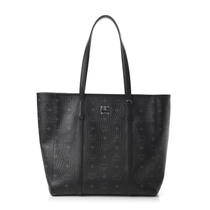 MCM Visetos Toni Shopper Tote Black 1 of 10