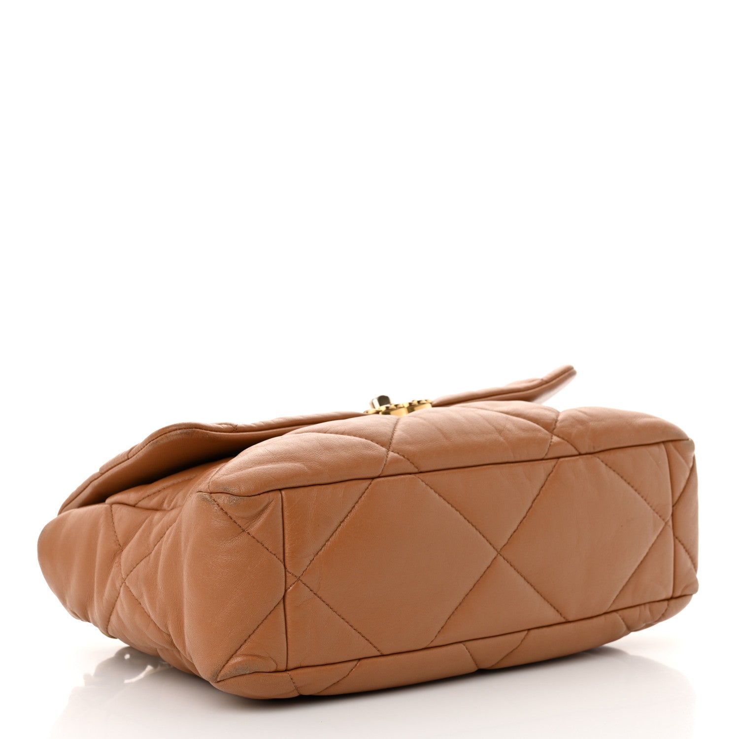 Chanel Lambskin Quilted Large Chanel 19 Flap Brown 4 of 17