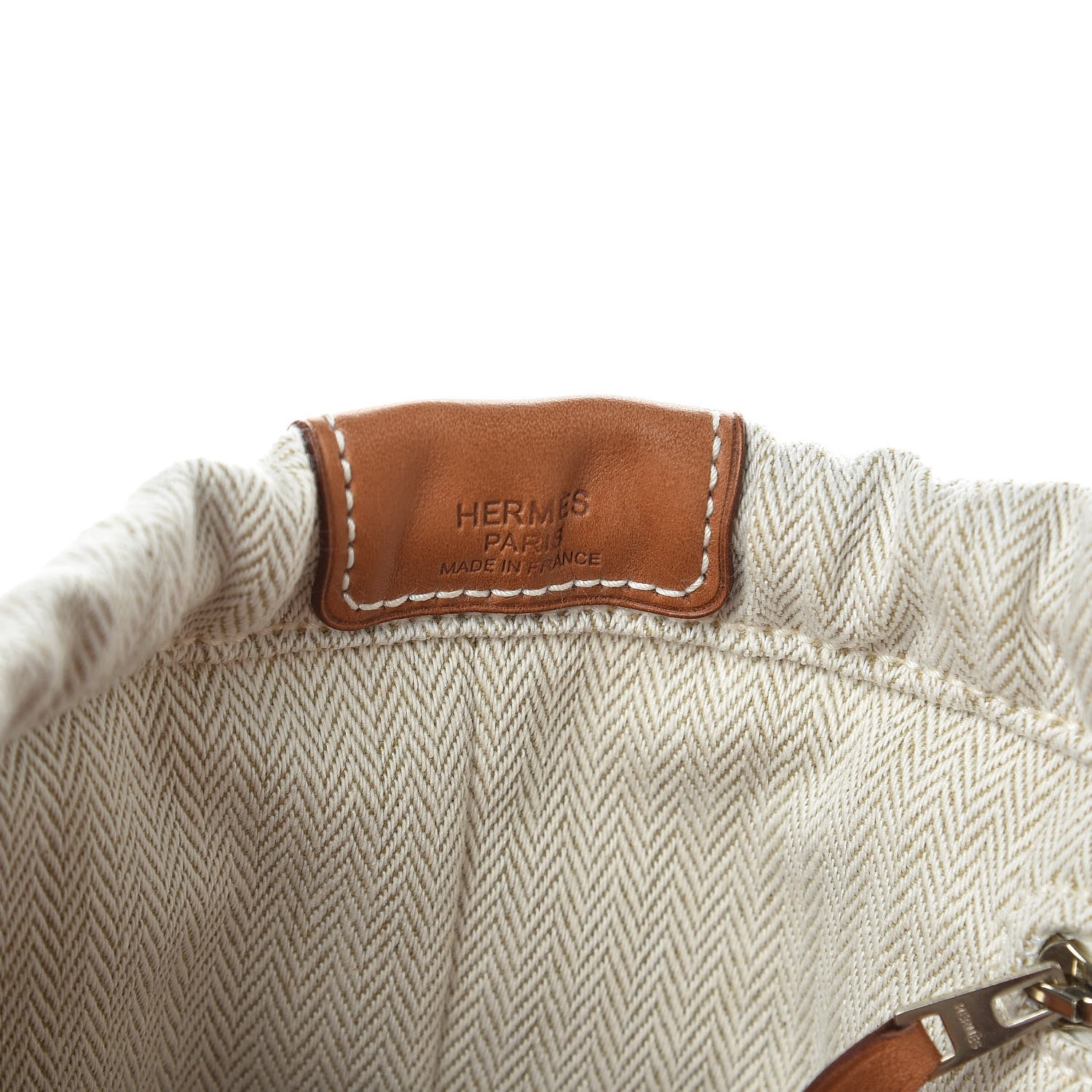 Hermes Canvas Barenia Fourbi 25 MM Pouch Naturel Fauve 8 of 12
