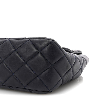 Chanel Lambskin Quilted Jumbo Single Flap Navy 10 of 10