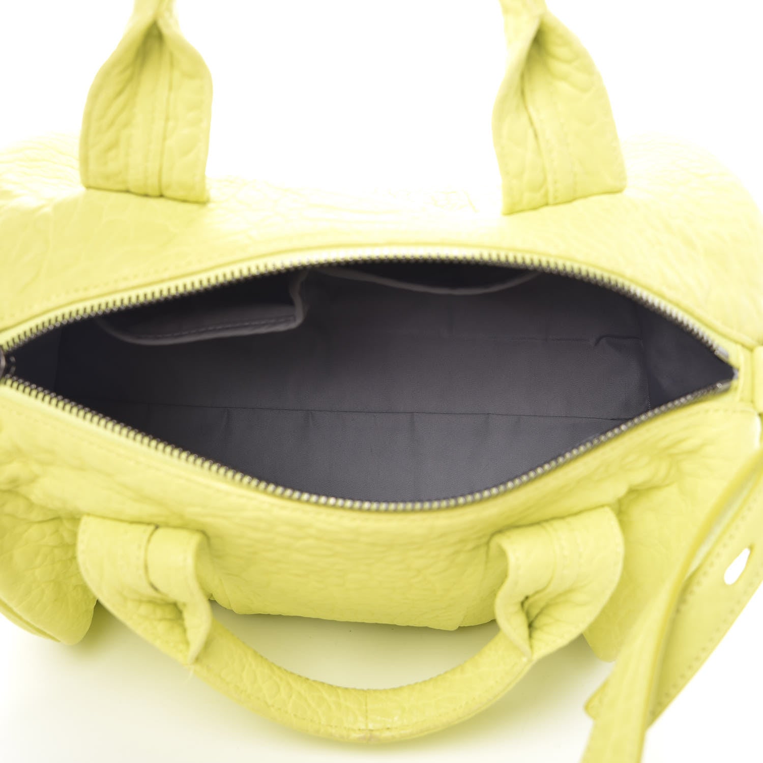 Alexander Wang Pebbled Lambskin Rocco Acid Black Nickel Hardware 5 of 13
