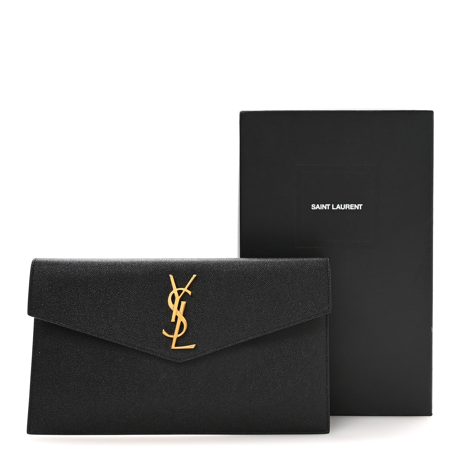 Saint Laurent Grain De Poudre Uptown Pouch Black 8 of 8