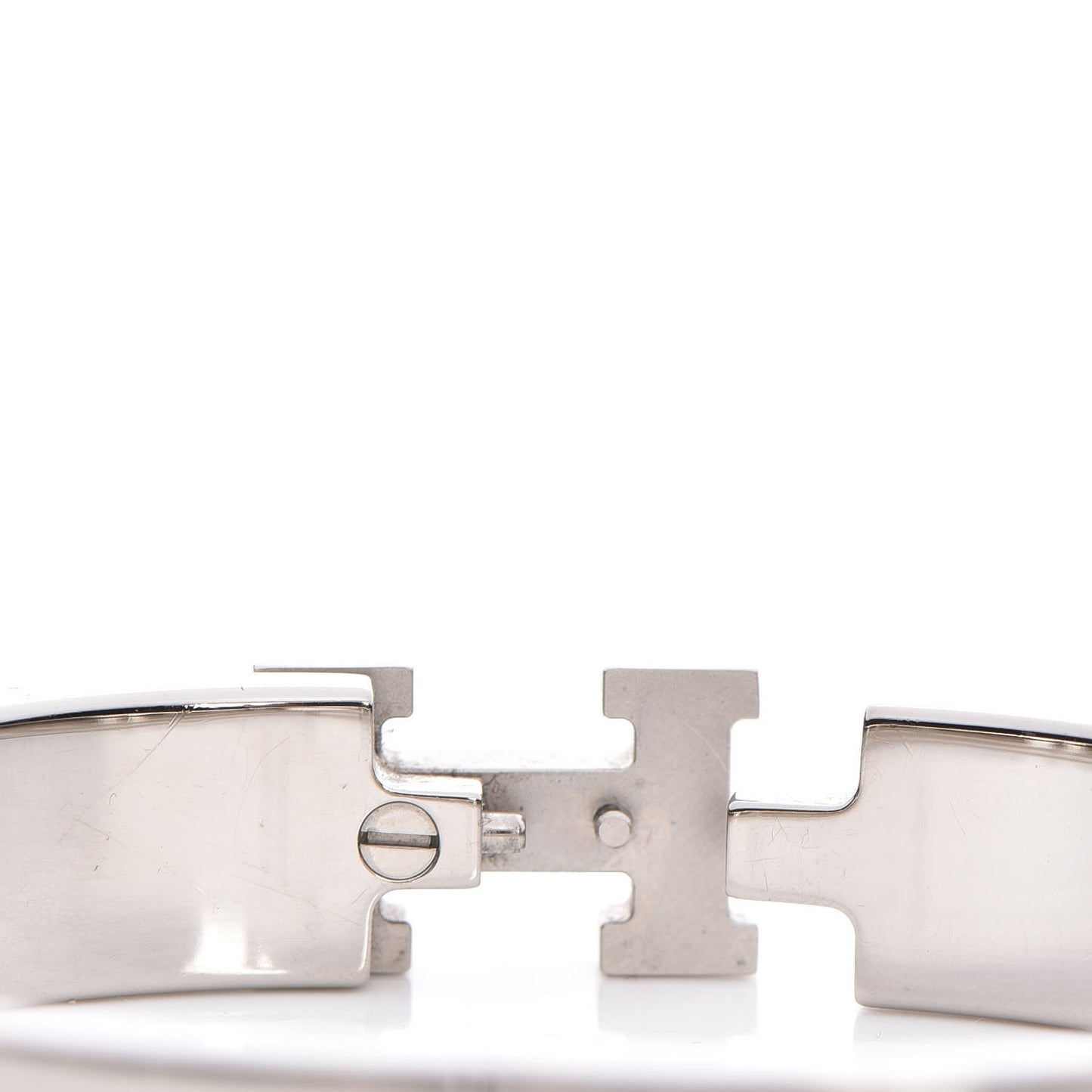 Enamel Narrow Clic Clac H Bracelet GM Black