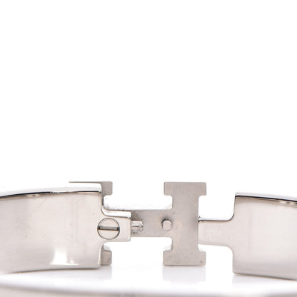 Hermes Enamel Narrow Clic Clac H Bracelet GM Black 5 of 6