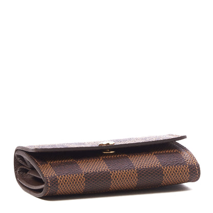 Louis Vuitton Damier Ebene Porte-Monnaie Plat Coin Purse 3 of 8