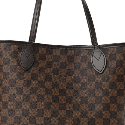 Louis Vuitton Damier Ebene Neo Neverfull MM Rose Ballerine 9 of 14