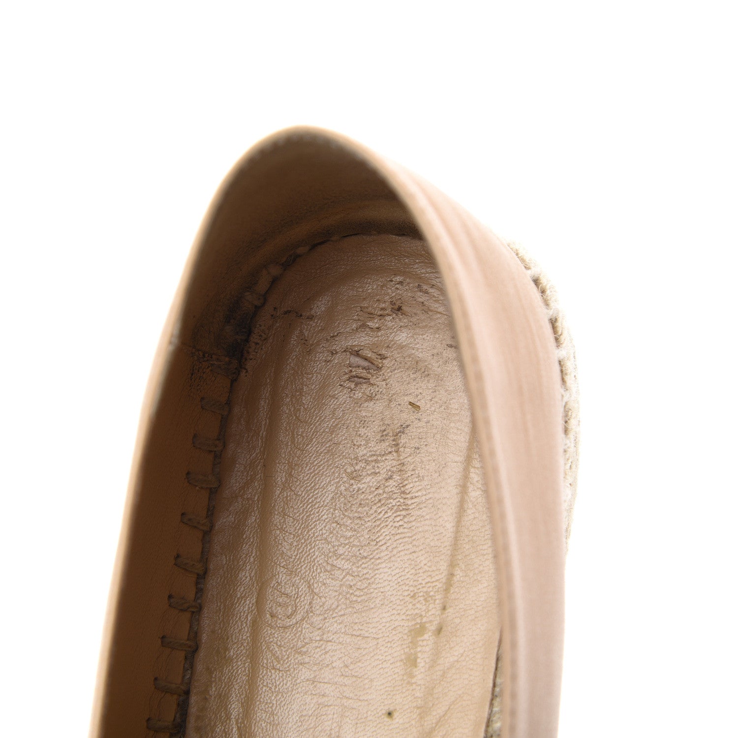 Chanel Lambskin CC Espadrilles 38 Beige Black 11 of 15