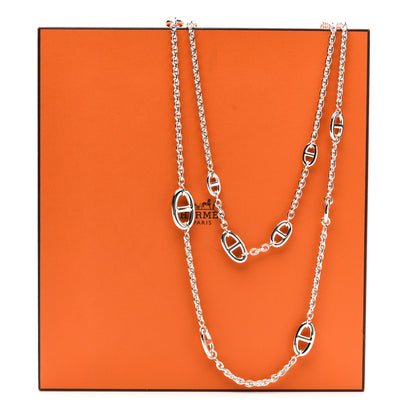 Hermes Sterling Silver Farandole Necklace 160 5 of 5