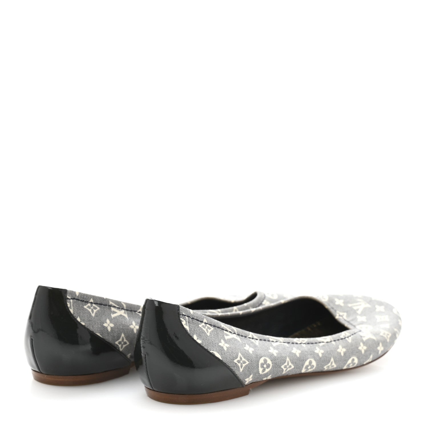 Louis Vuitton Canvas Patent Monogram Ballerina Flats 39.5 Grey 5 of 10