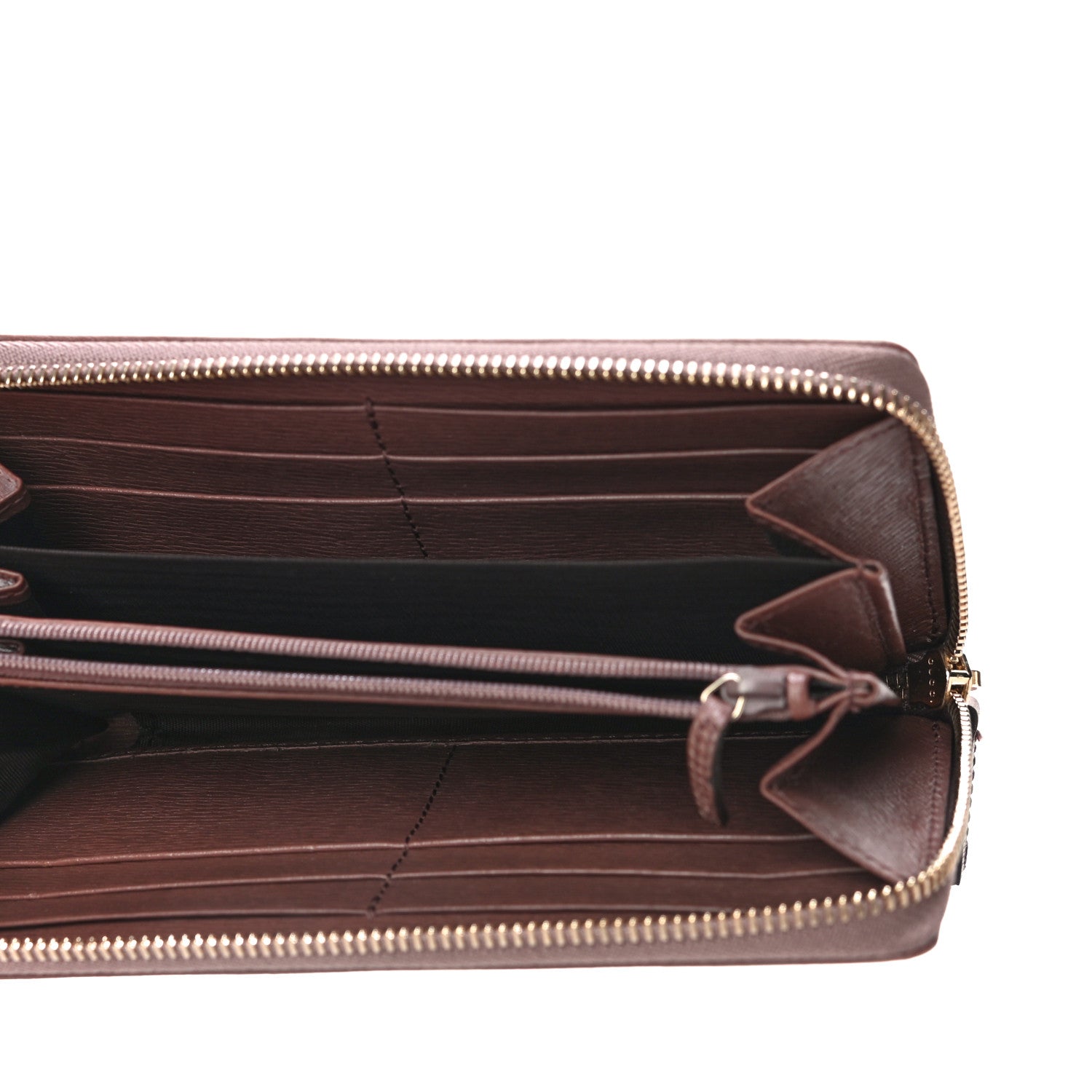 Gucci Calfskin Betty Zip Around Wallet Brown 5 of 10