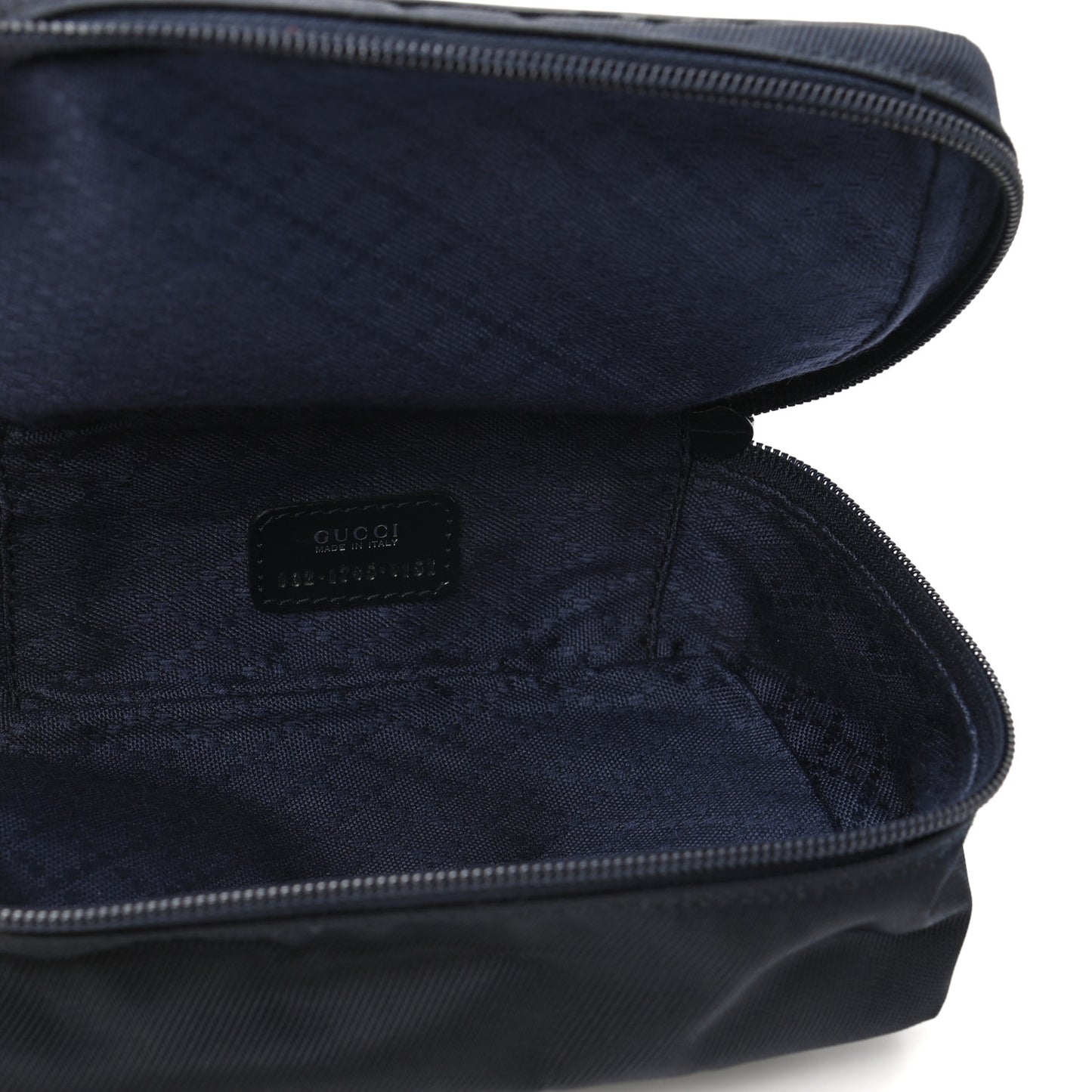 Nylon Bamboo Cosmetic Case Black