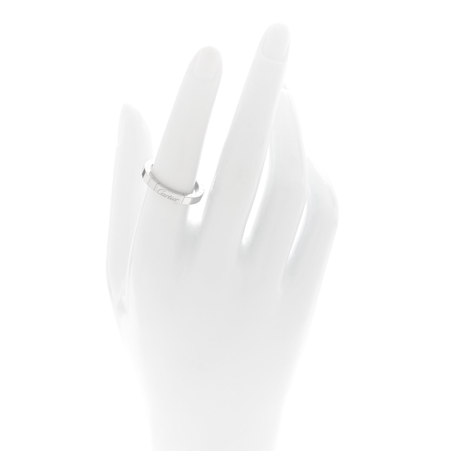 18K White Gold Lanieres Ring 54 7