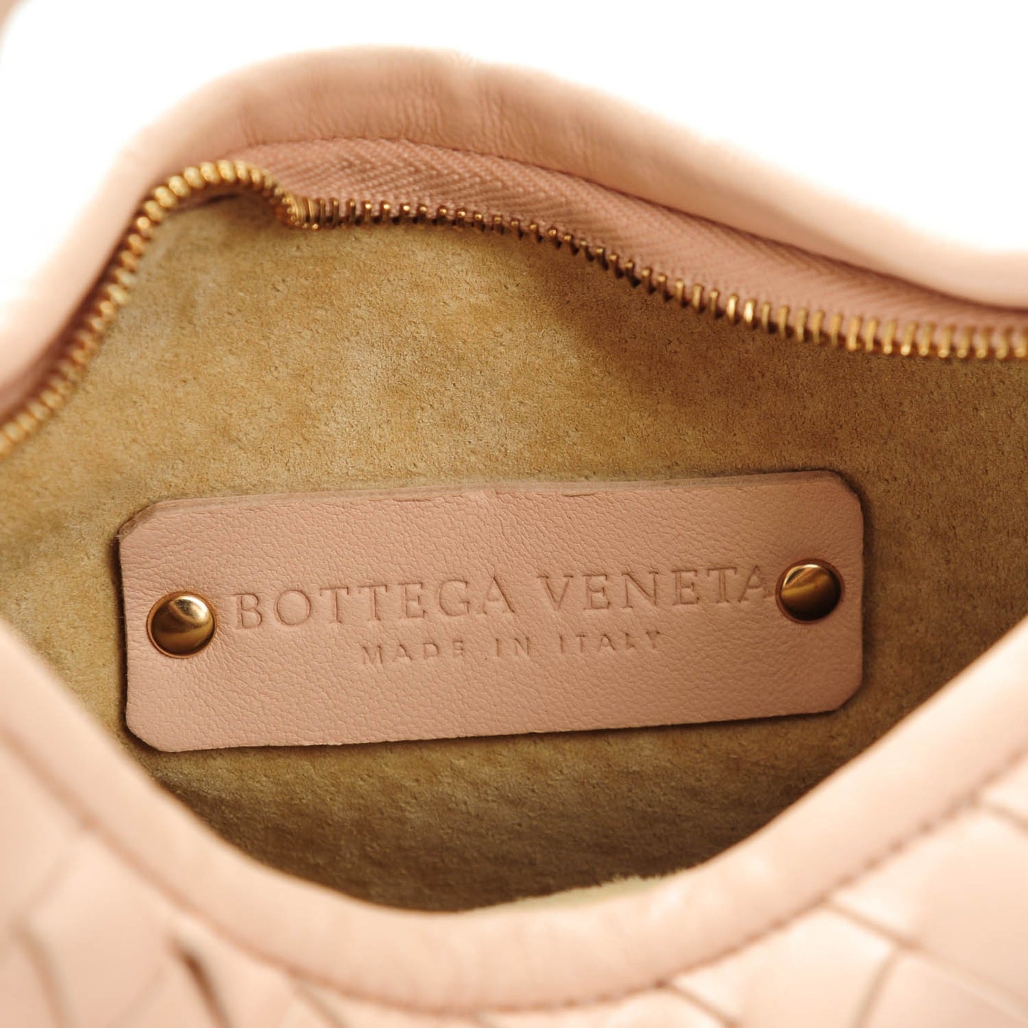 Nappa Intrecciato Mini Veneta Hobo Lotus
