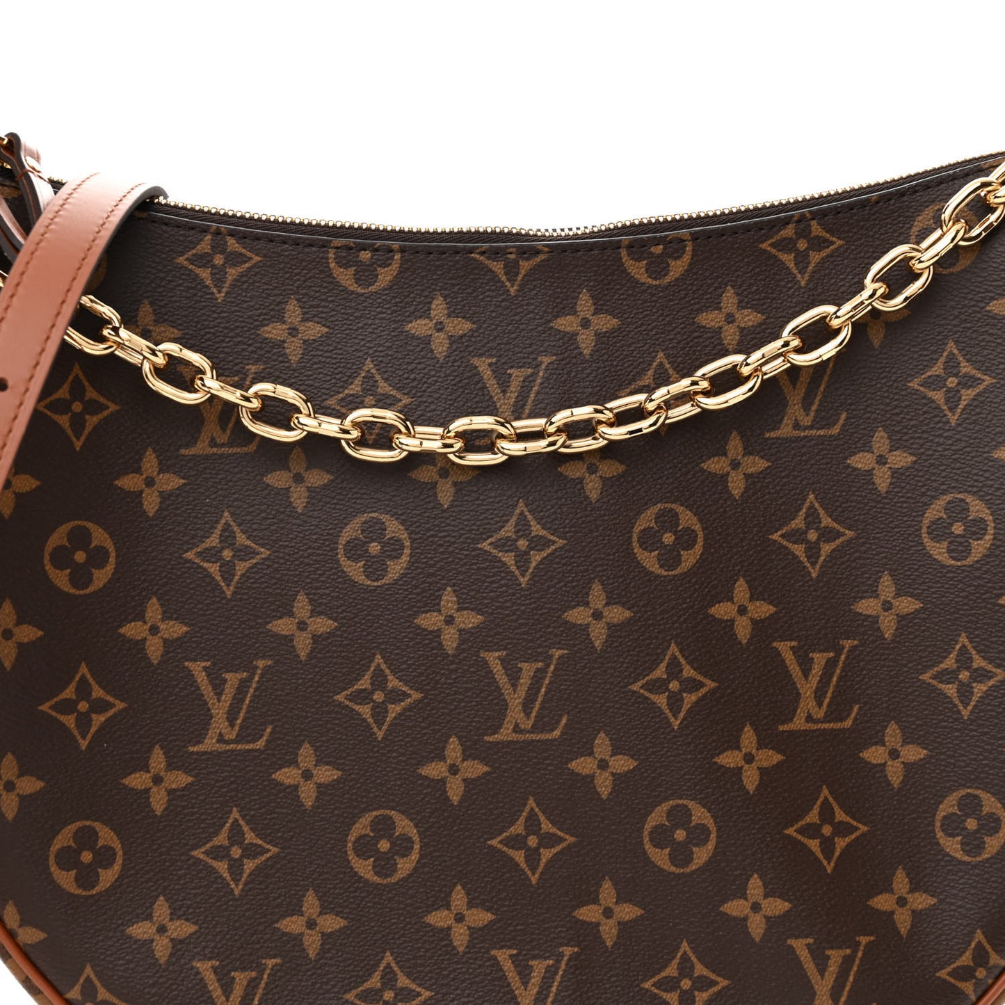 Reverse Monogram Loop Hobo