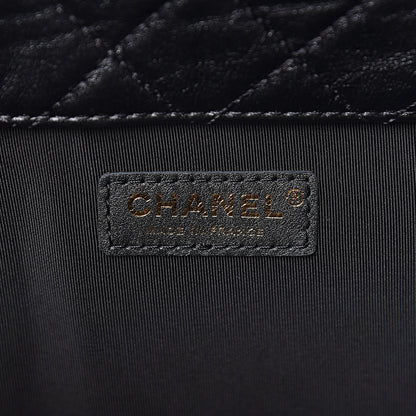 Chanel Calfskin Quilted XXL Travel Flap Bag Black 6 of 11