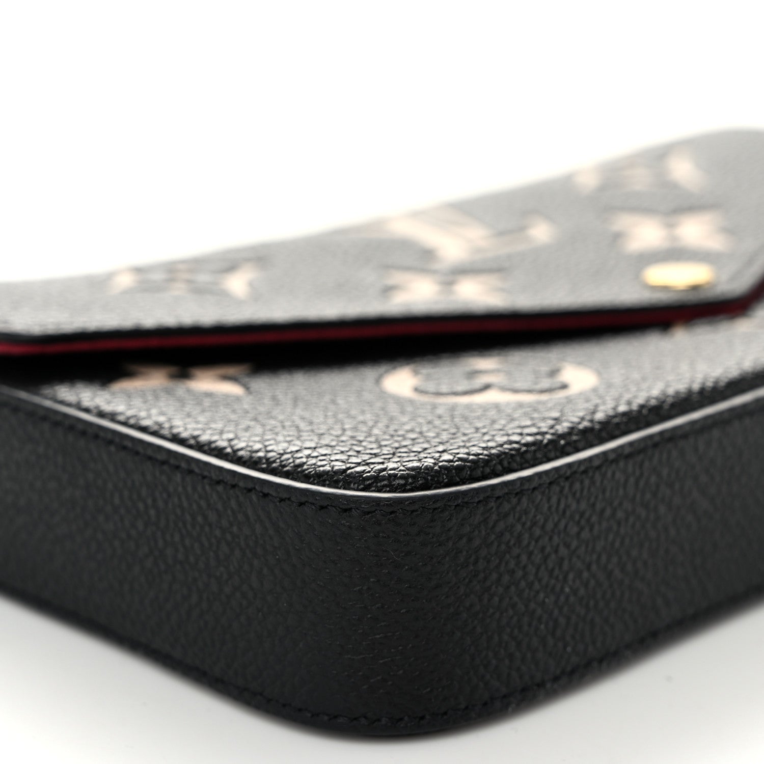 Louis Vuitton Empreinte Monogram Giant Felicie Pochette Black Beige 9 of 11