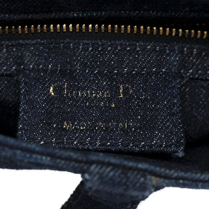 Christian Dior Denim Tie Dye Saddle Bag Blue 6 of 11