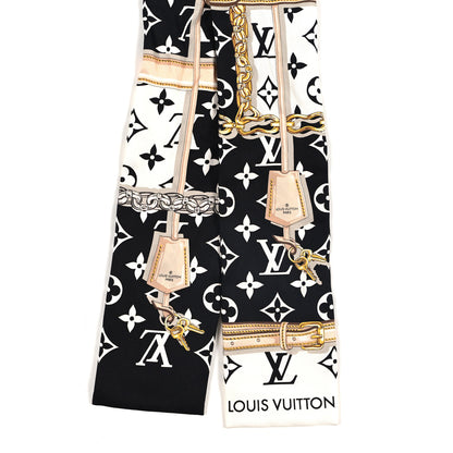 Louis Vuitton Silk Monogram Confidential Bandeau Black Black 2 of 3