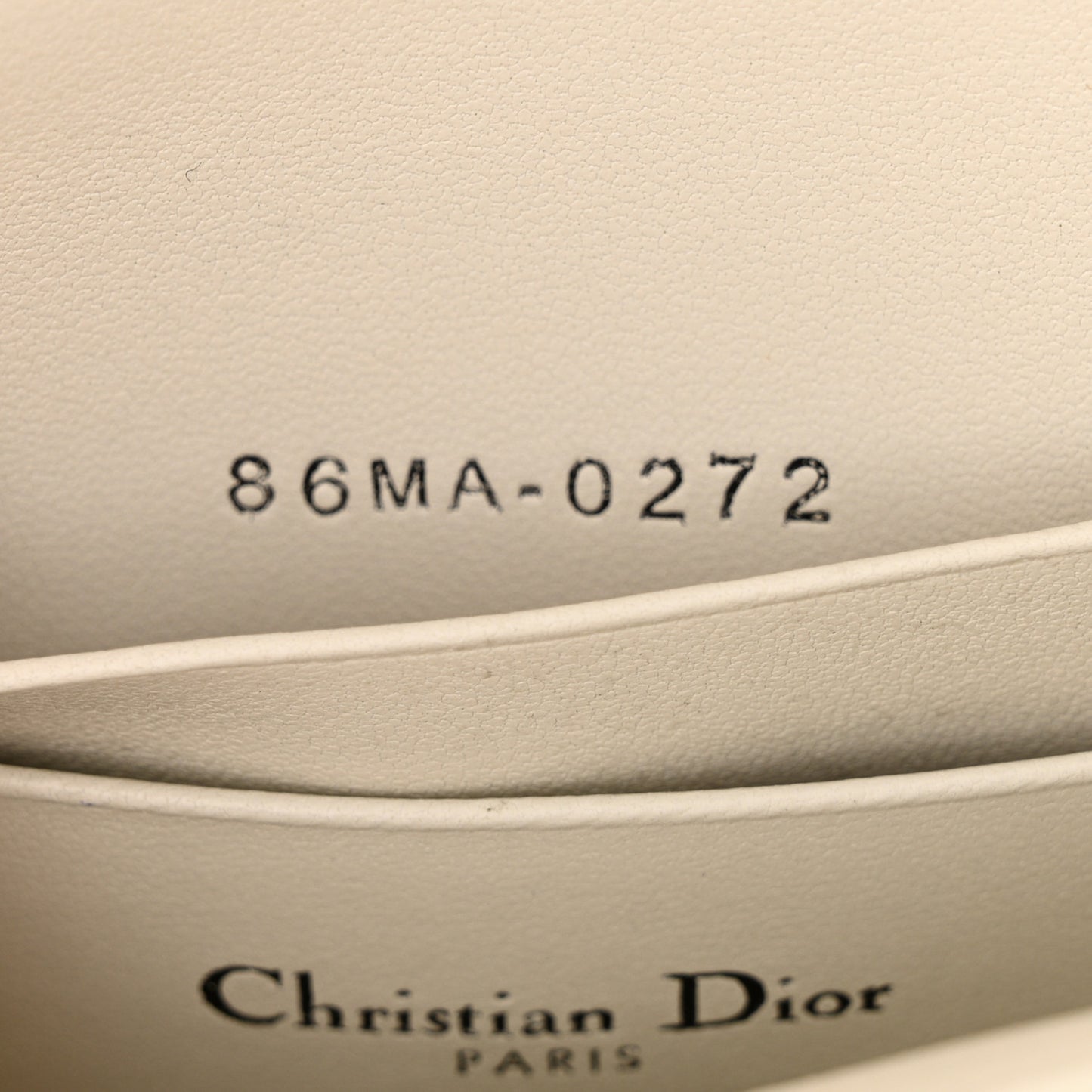 CHRISTIAN DIOR Calfskin Cannage Lady Dior Phone Pouch Latte