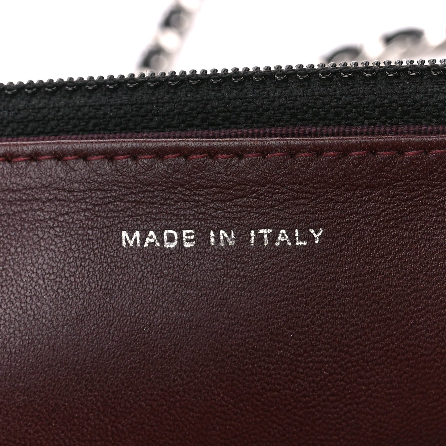 Lambskin Quilted Wallet On Chain WOC Black
