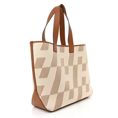 Hermes Swift H Canvas Cabas H En Biais 40 Ecru Naturel Gold 3 of 11