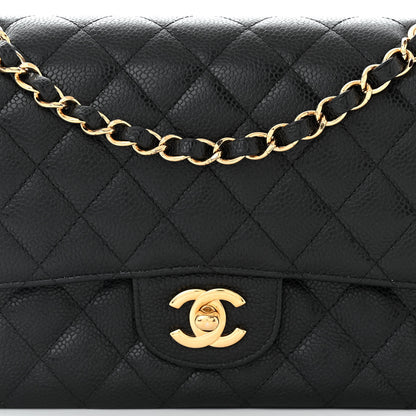 Chanel Caviar Quilted Medium Double Flap Black 8 of 11
