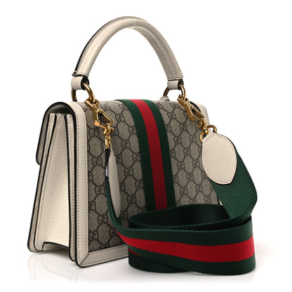 Gucci GG Supreme Monogram Small Queen Margaret Top Handle Bag White 3 of 10
