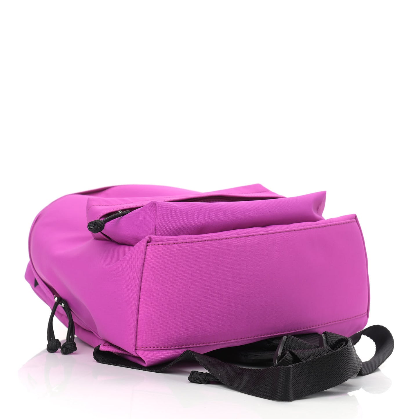 Sport Nylon Logo Embroidered S Wheel Backpack Fuchsia Black