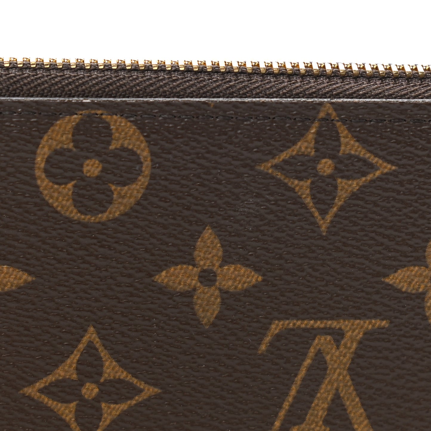 Monogram Clemence Wallet Rose Ballerine