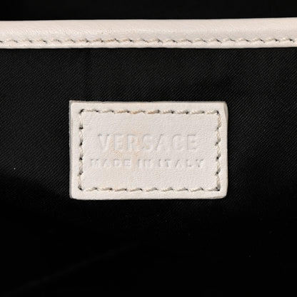 Versace Vitello Calfskin Large Signature Tote White 5 of 16