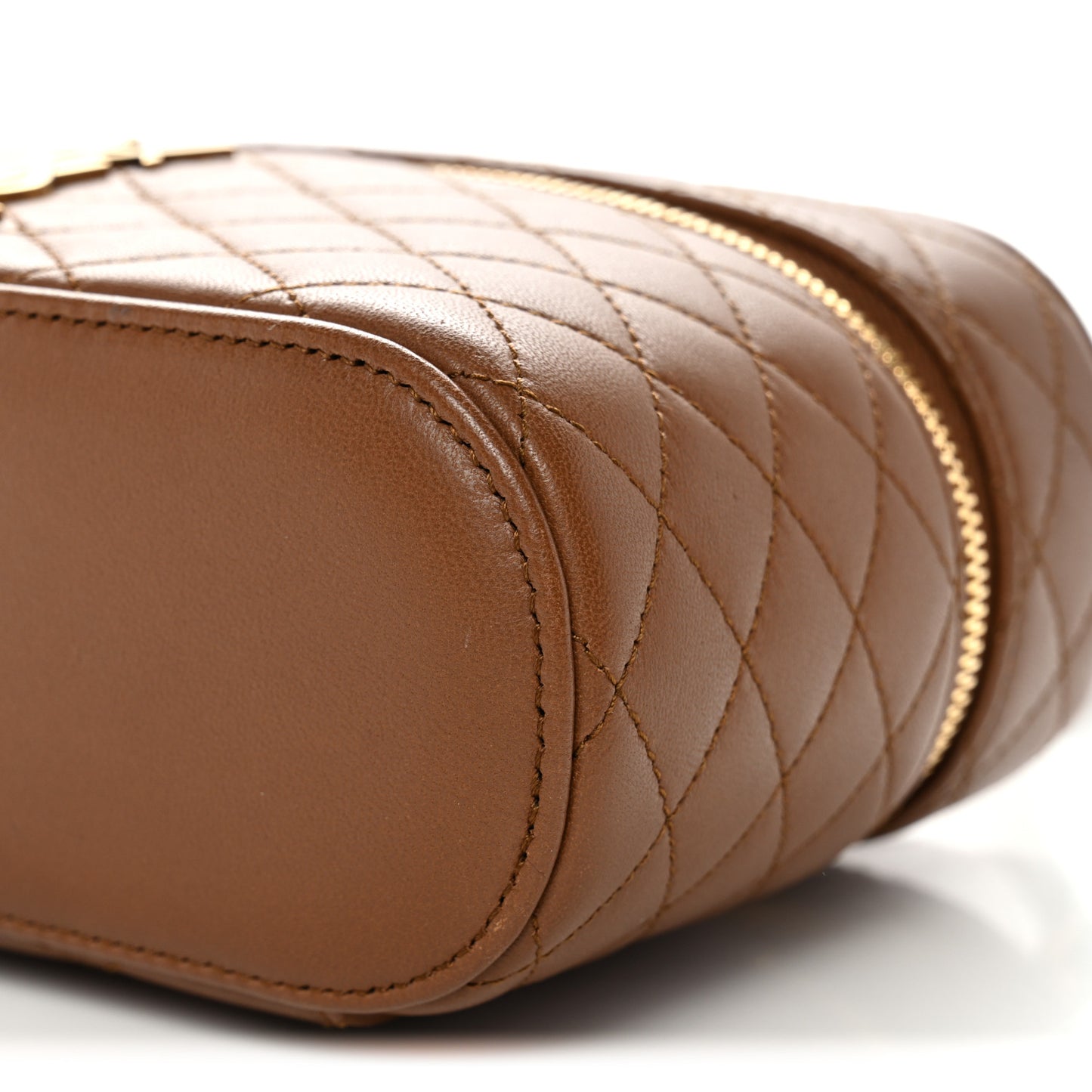 Lambskin Quilted Mini Gaby Vanity Case Fox