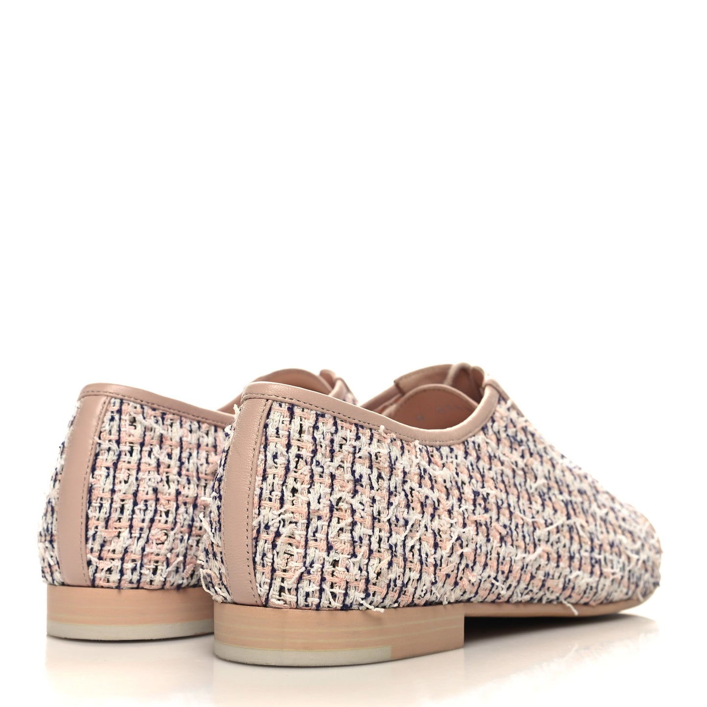 Tweed Cap Toe CC Lace Up Oxford 36.5 Pink