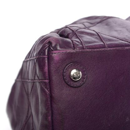 Christian Dior Lambskin Cannage Medium Le Trente Tote Purple 9 of 18
