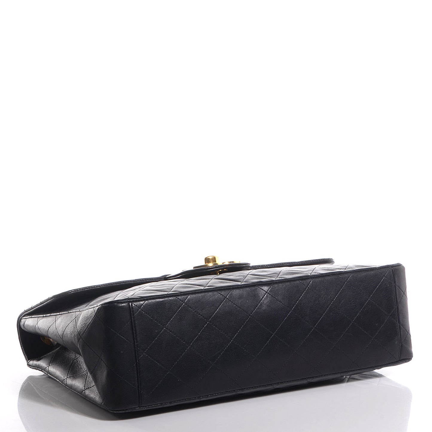 Lambskin XL Jumbo Flap Black