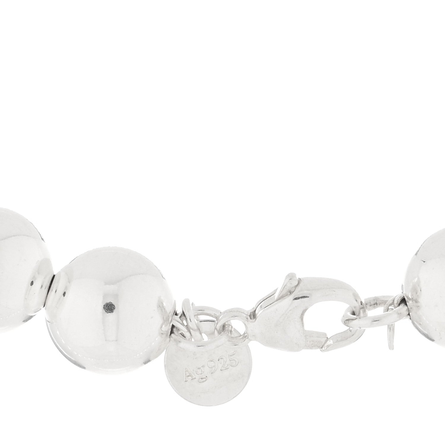 Tiffany Sterling Silver 10mm HardWear Ball Necklace 3 of 3