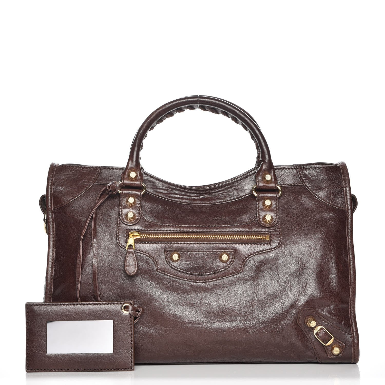 Balenciaga Agneau Giant 12 Gold Hardware City Cigare Fonce 1 of 8
