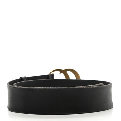 Gucci Faded Calfskin Double G 40mm Belt 75 30 Black 2 of 6