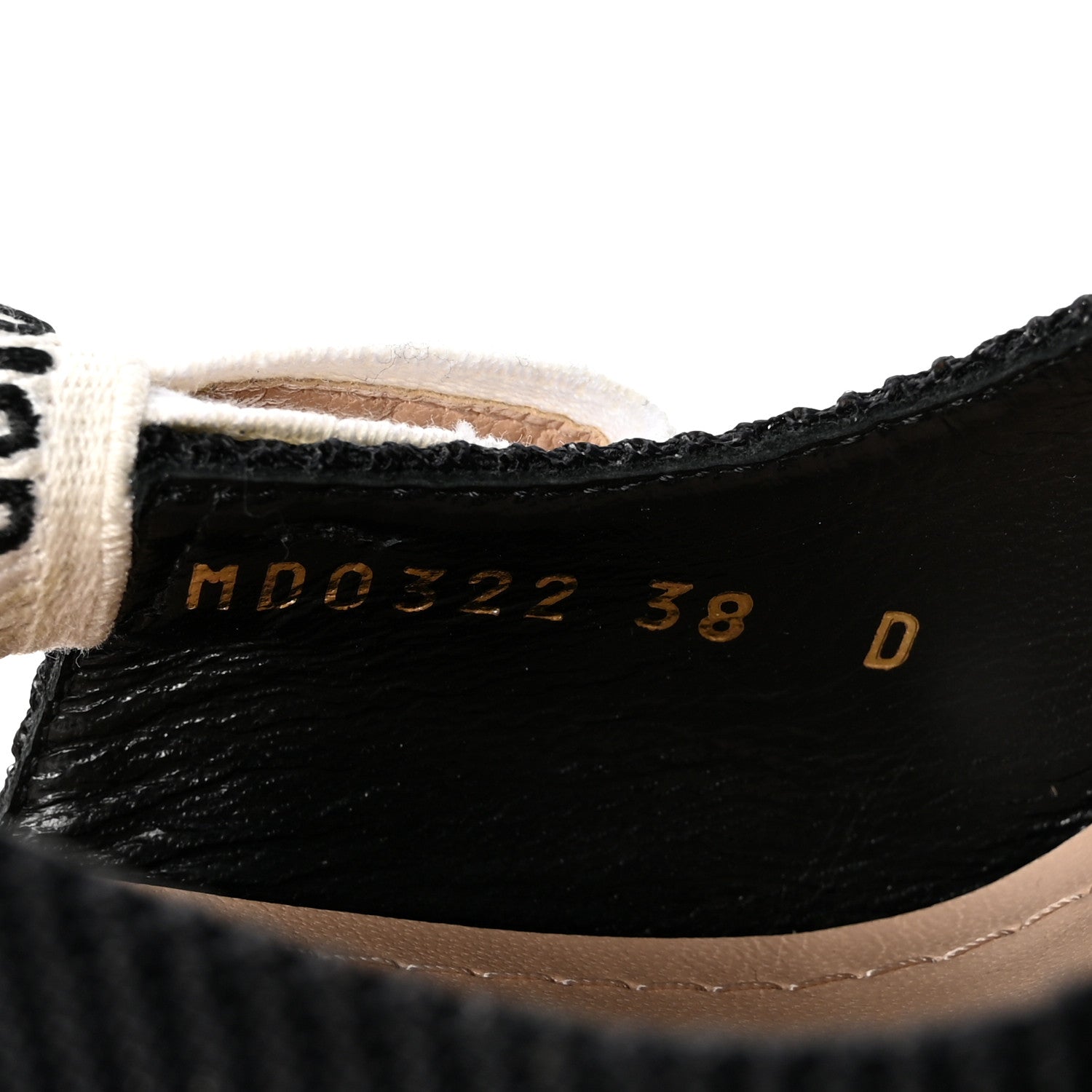 Christian Dior Technical Canvas Ribbon J Adior Slingback 100mm Pumps 38 Black 9 of 9