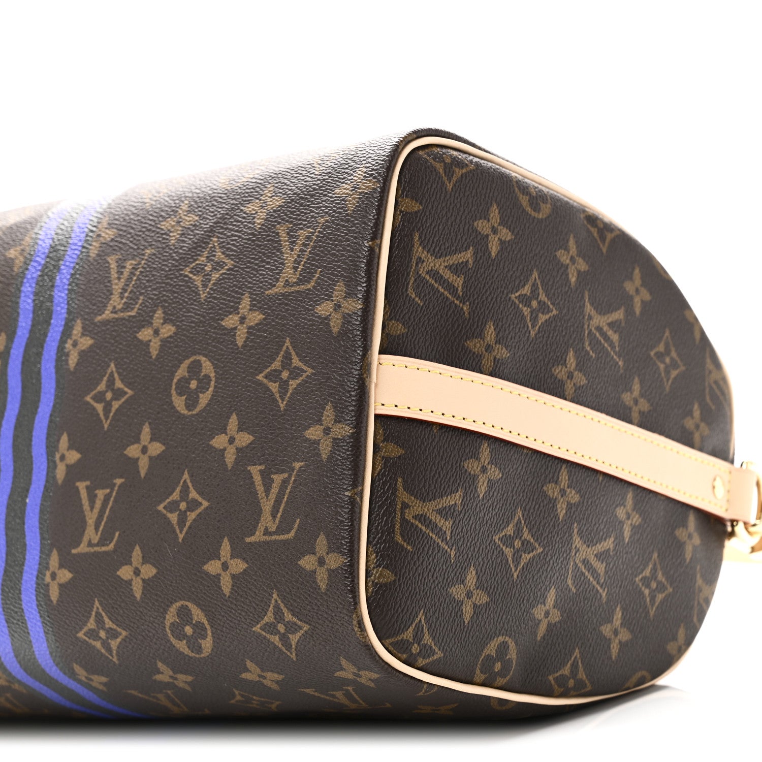 Louis Vuitton Mon Monogram Speedy Bandouliere 30 Indigo Blue Khaki 9 of 9