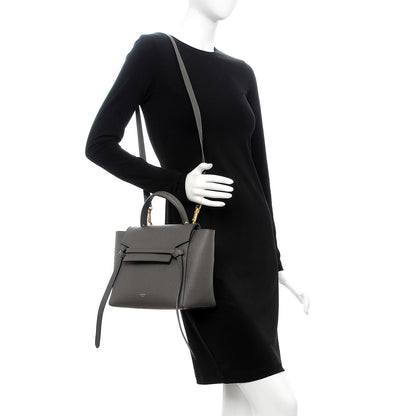 Celine Baby Grained Calfskin Micro Belt Bag Grey 2 of 13