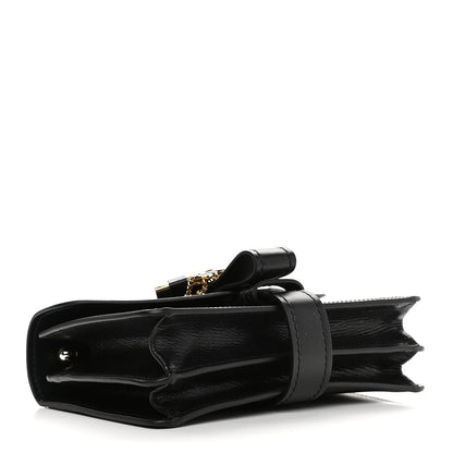 Chloe Shiny Goatskin Calfskin Aby Chain Shoulder Bag Black 4 of 8