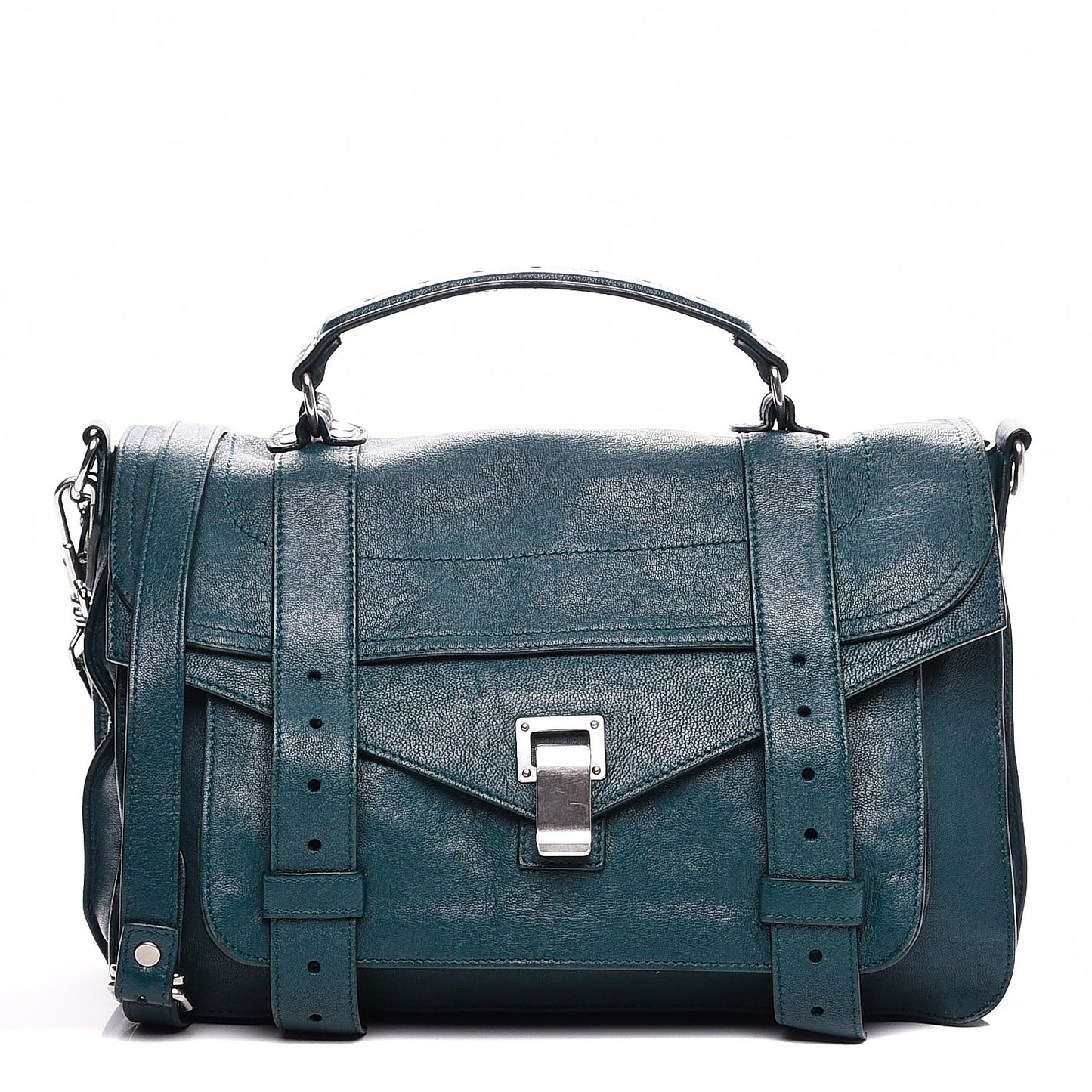 Lambskin Medium PS1 Satchel Dark Teal