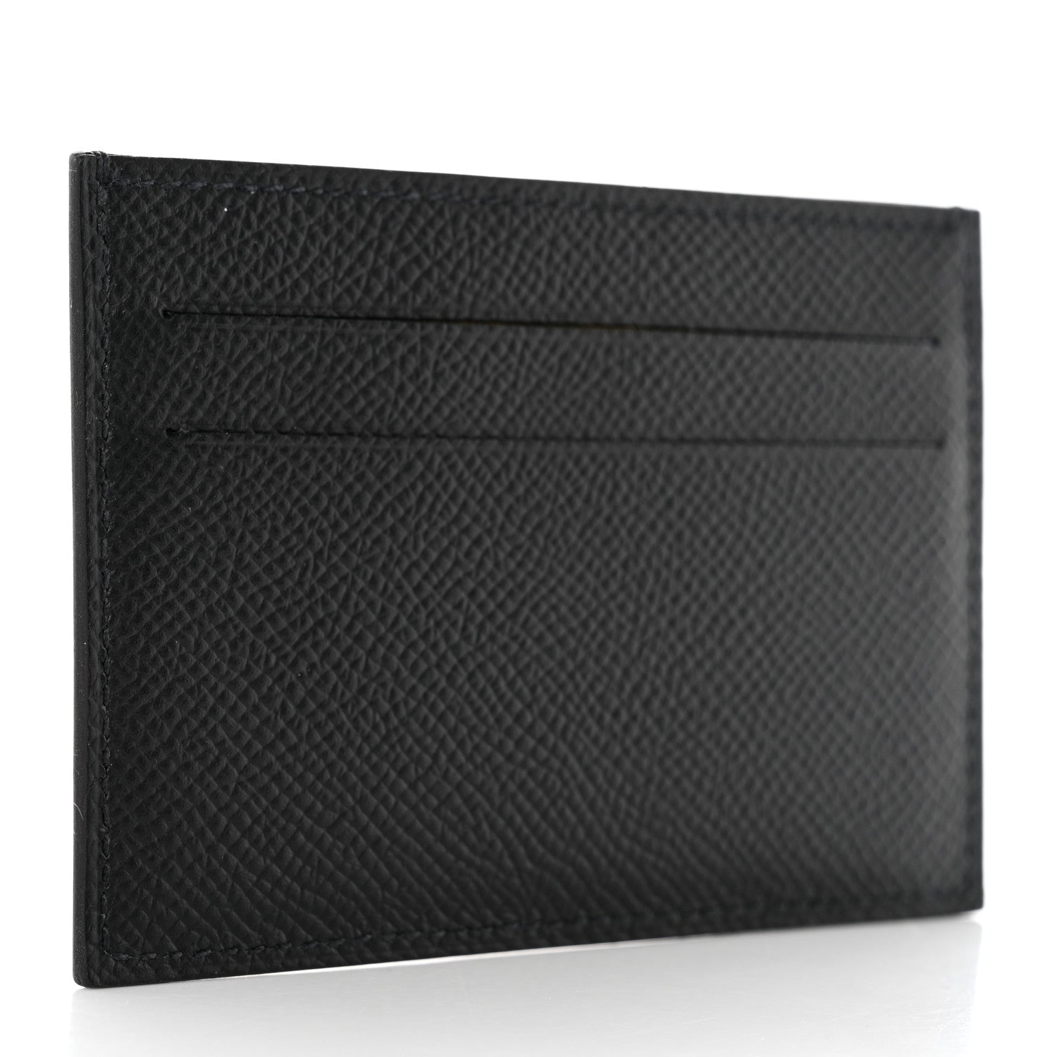 Hermes Epsom Citizen Twill Card Case Black 3 of 8