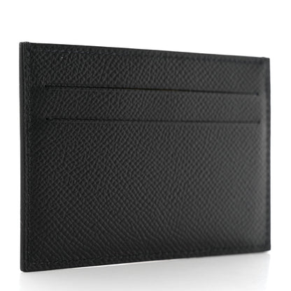 Hermes Epsom Citizen Twill Card Case Black 3 of 8