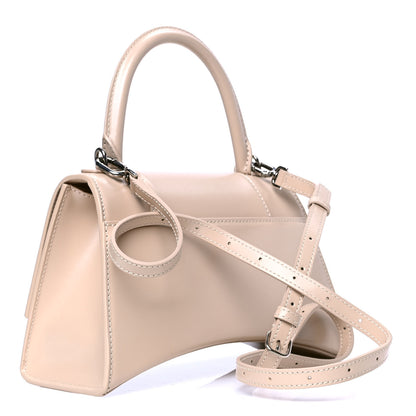 Balenciaga Shiny Box Calfskin Small Hourglass Top Handle Bag Light Beige 2 of 4