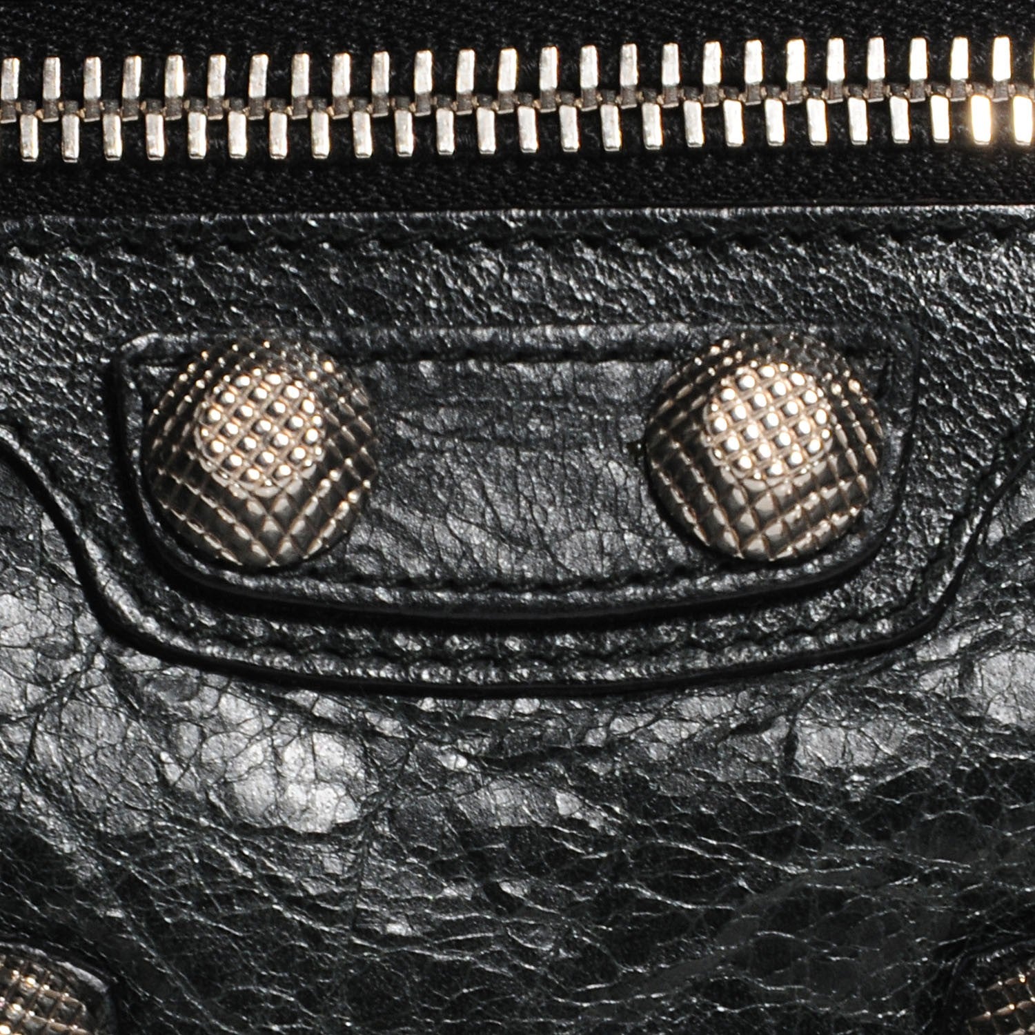 Balenciaga Agneau Giant Silver Hardware M Porte-Monnaie Coin Purse Black 12 of 12