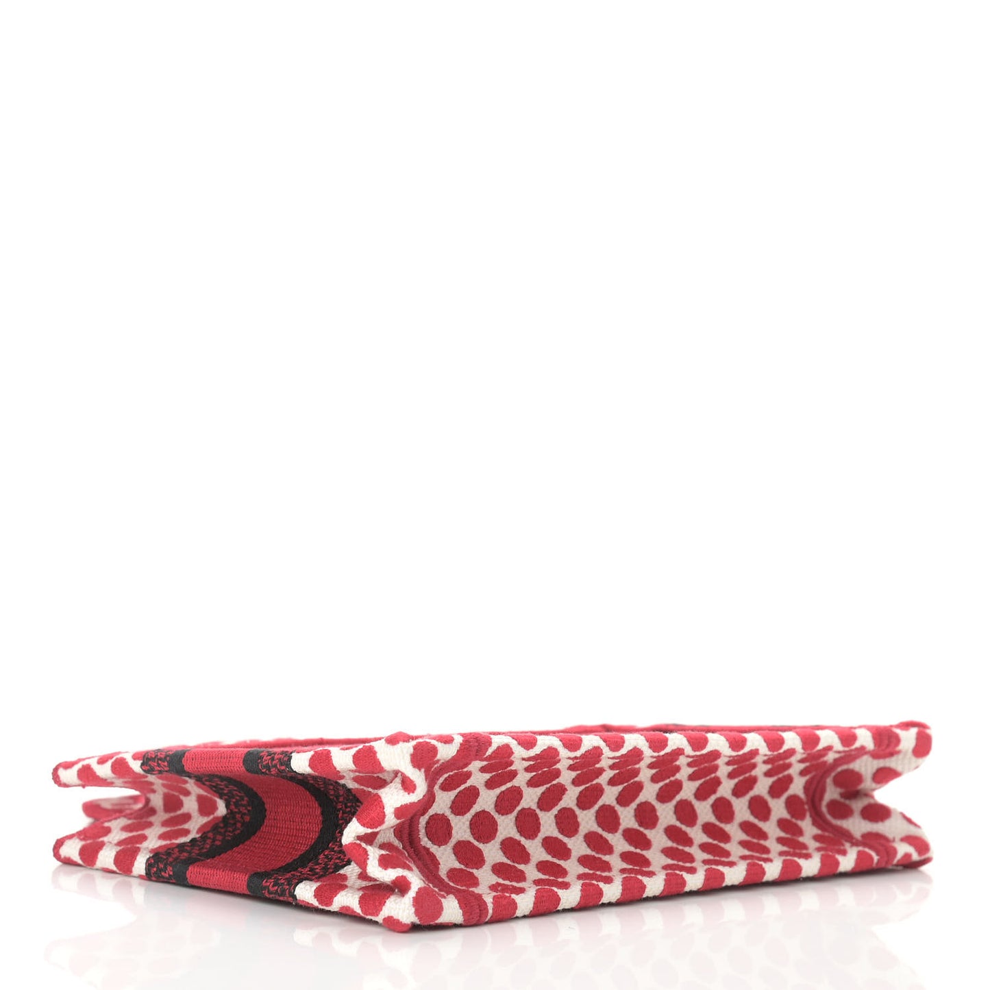 Canvas DiorAmour Dots Mini Book Tote Red