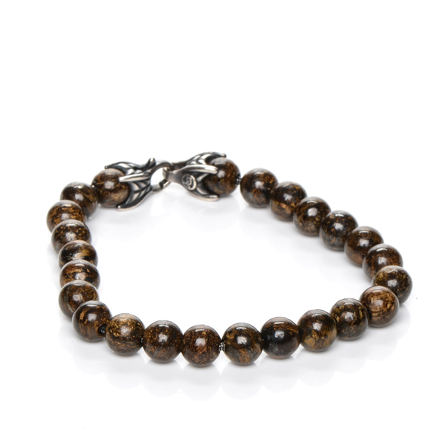 David Yurman Sterling Silver 8mm Spiritual Beads Bracelet 3 of 5